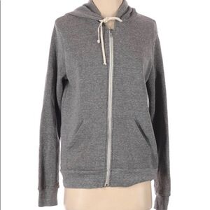 ALTERNATIVE GRAY ZIP UP HOODIE JACKET SIZE 6